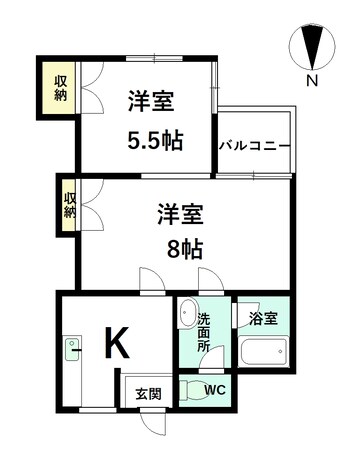 フローレンス新庄の物件間取画像